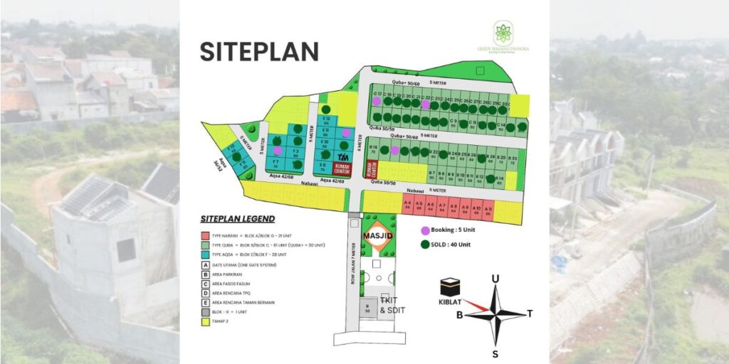 siteplan green madani cinangka